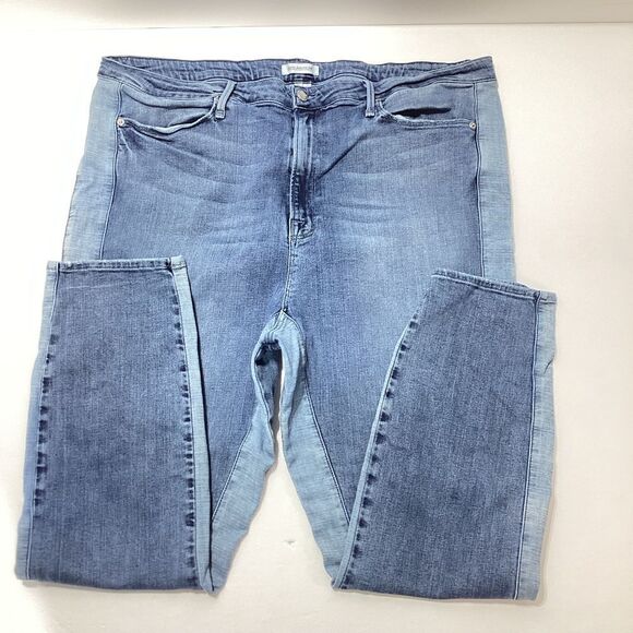 Good American Two Toned High Waisted Size 24 Jeans - Picture 1 of 10